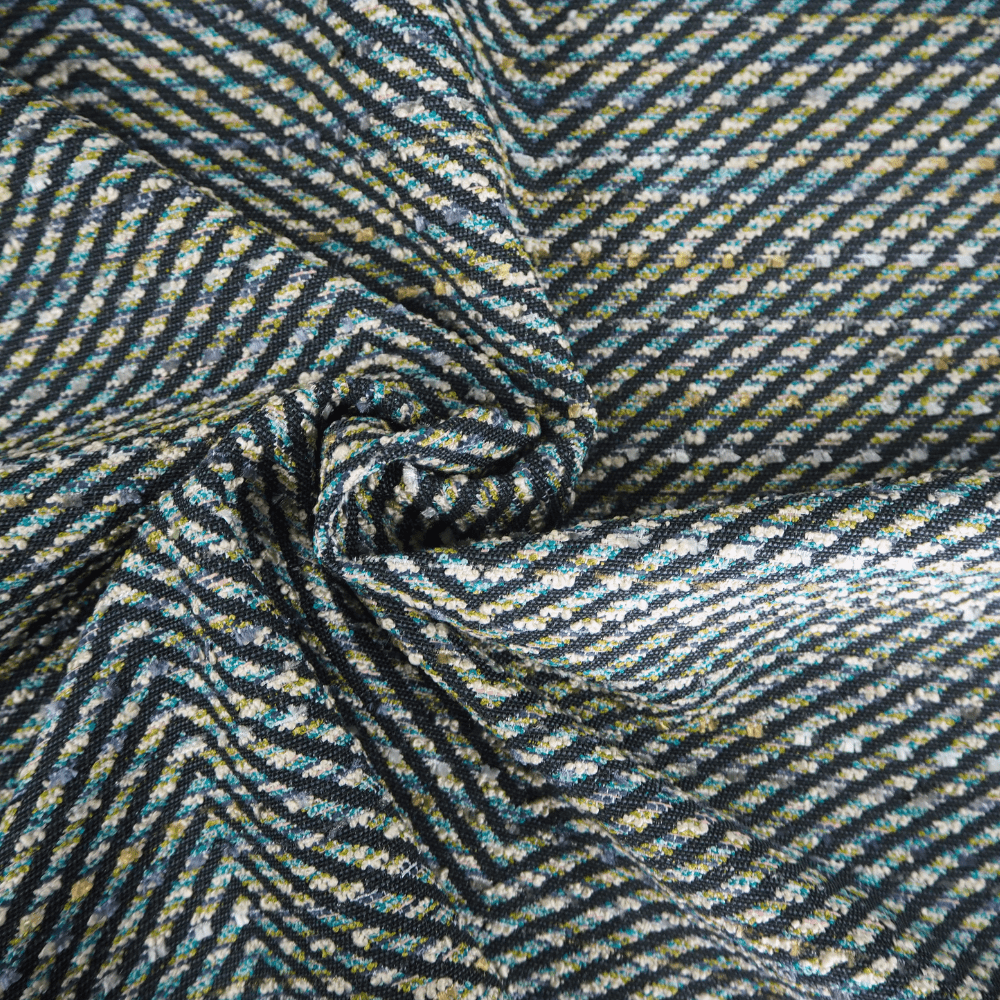 2 metre Clarke and Clarke Loki Peacock Fabric - Clearance Fabric Shop