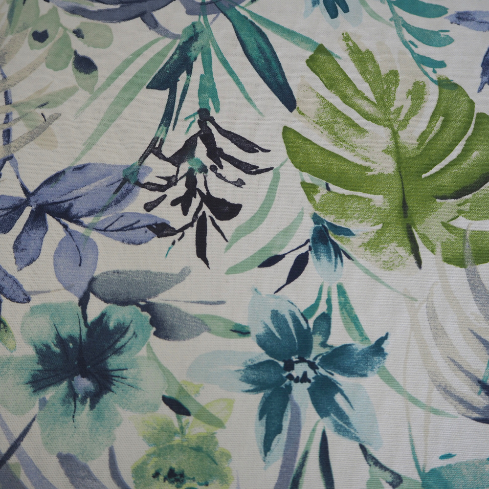Funchal Indigo Curtain Fabric .-Clearance Fabric Shop