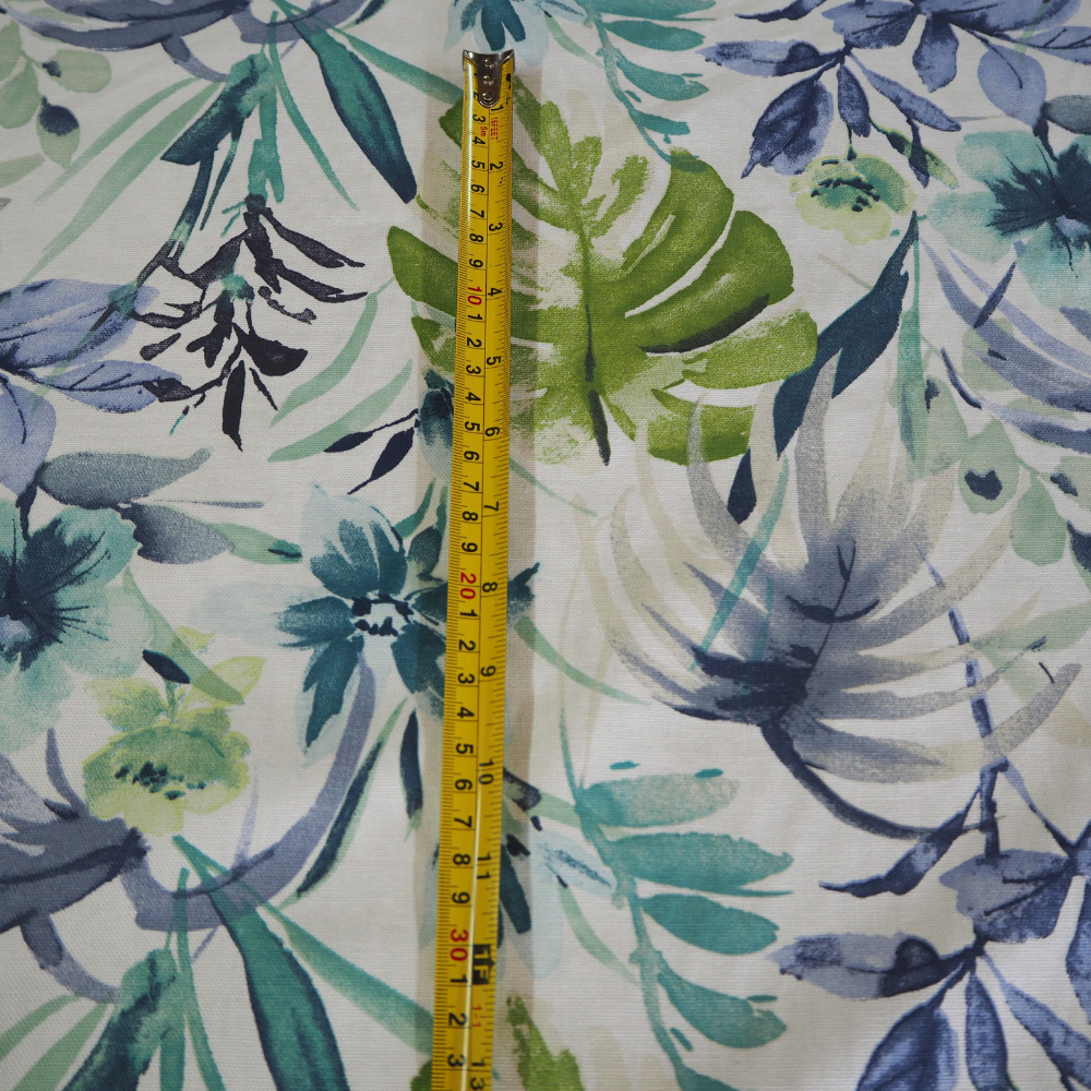 Funchal Indigo Curtain Fabric .-Clearance Fabric Shop