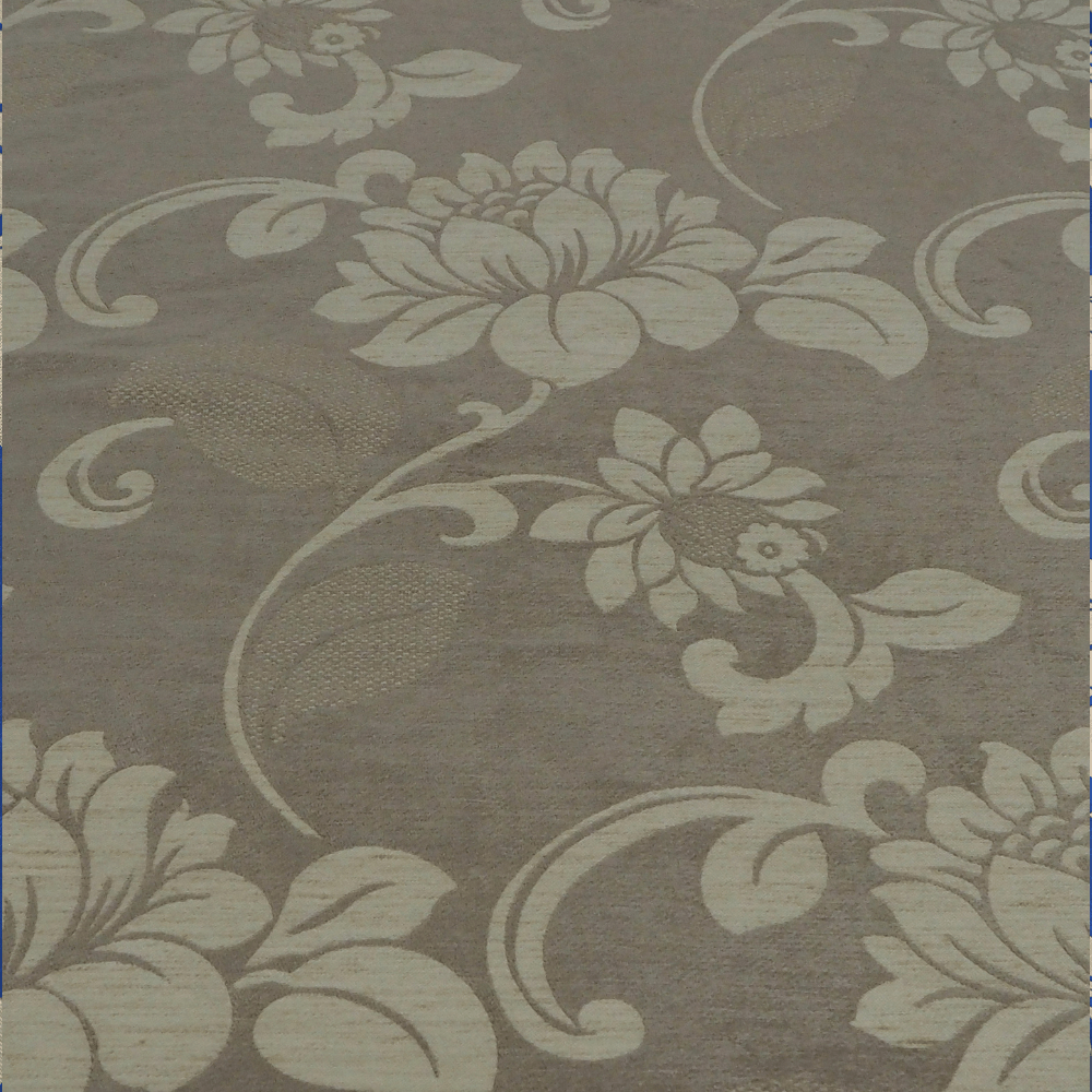 Beige and Mocha Jacquard Fabric. - Clearance Fabric Shop