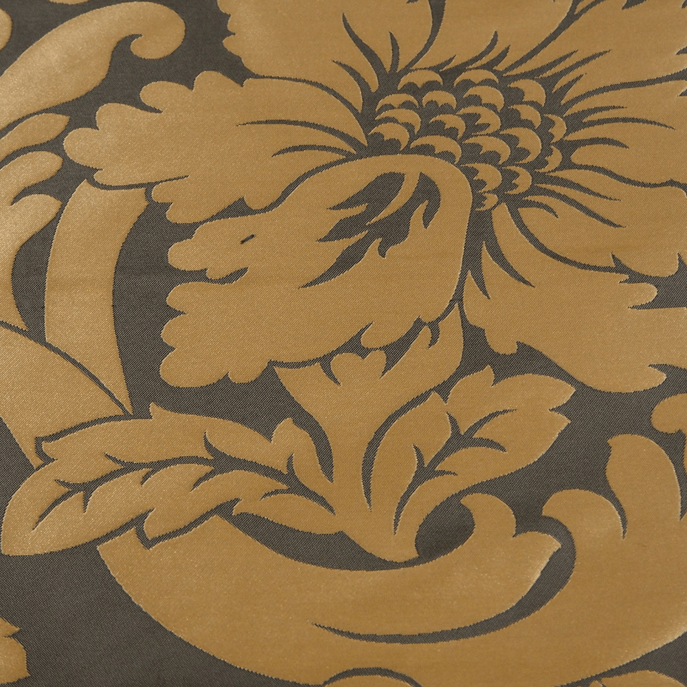 Brown and Gold Brocade type Fabric - Clearance Fabric Shop