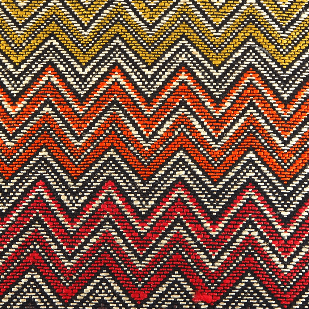 Chevron Multi Colour Woven Curtain and Upholstery Fabric. - Clearance Fabric Shop