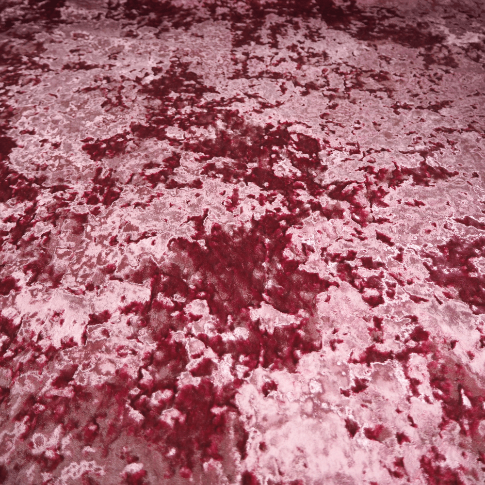 Clarke and Clarke Crushed Velvet Fabric in Carnation - Clearance Fabric Shop