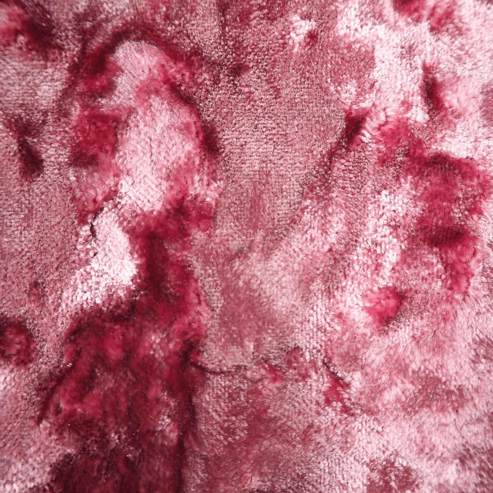 Clarke and Clarke Crushed Velvet Fabric in Carnation - Clearance Fabric Shop