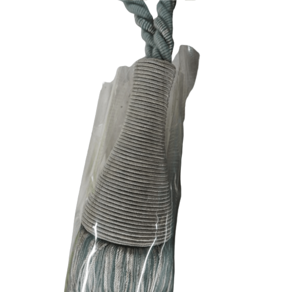 _End Of Line Blue Tassel Tie Backs - Clearance Fabric Shop