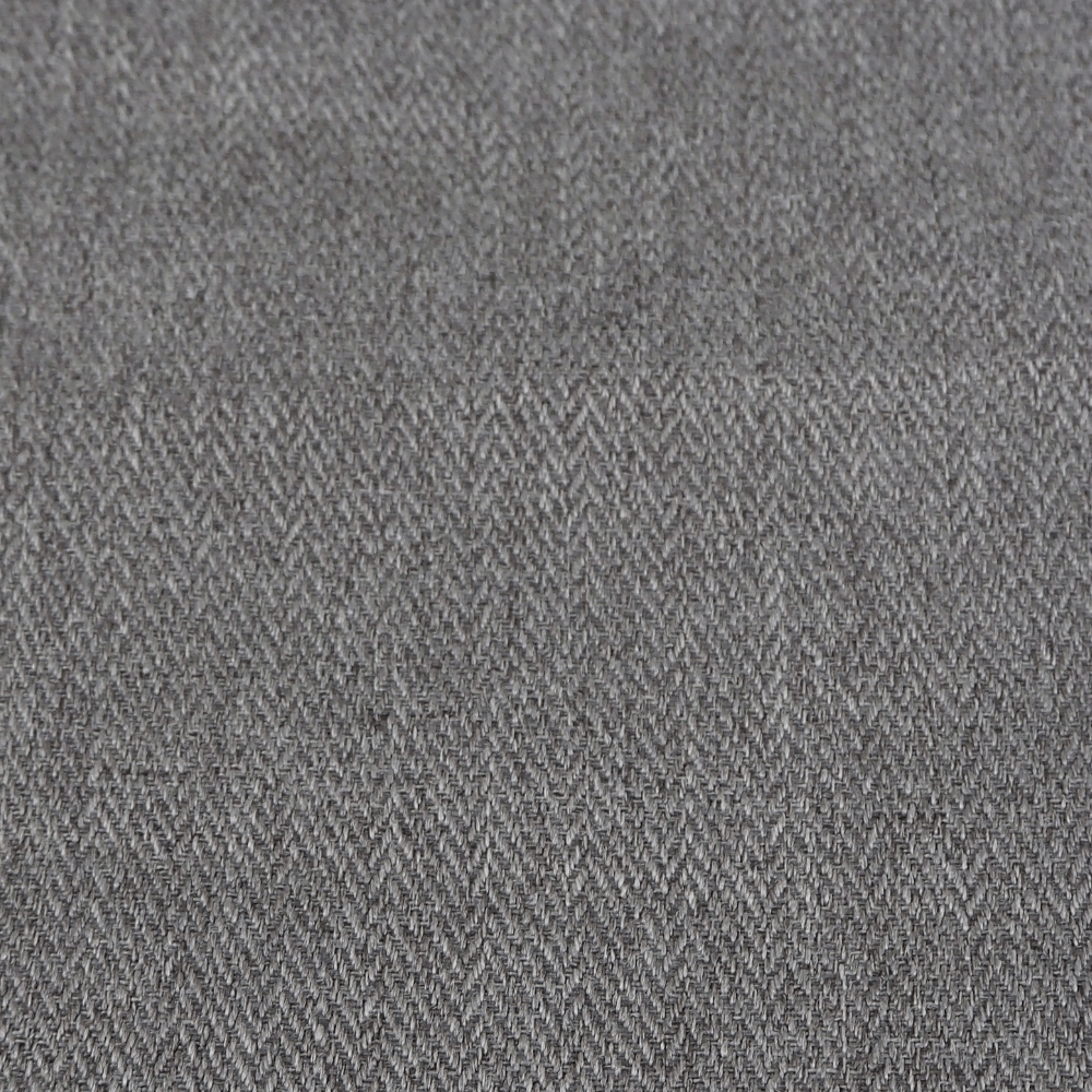 Grey F/R Herringbone Weave Upholstery Fabric. - Clearance Fabric Shop
