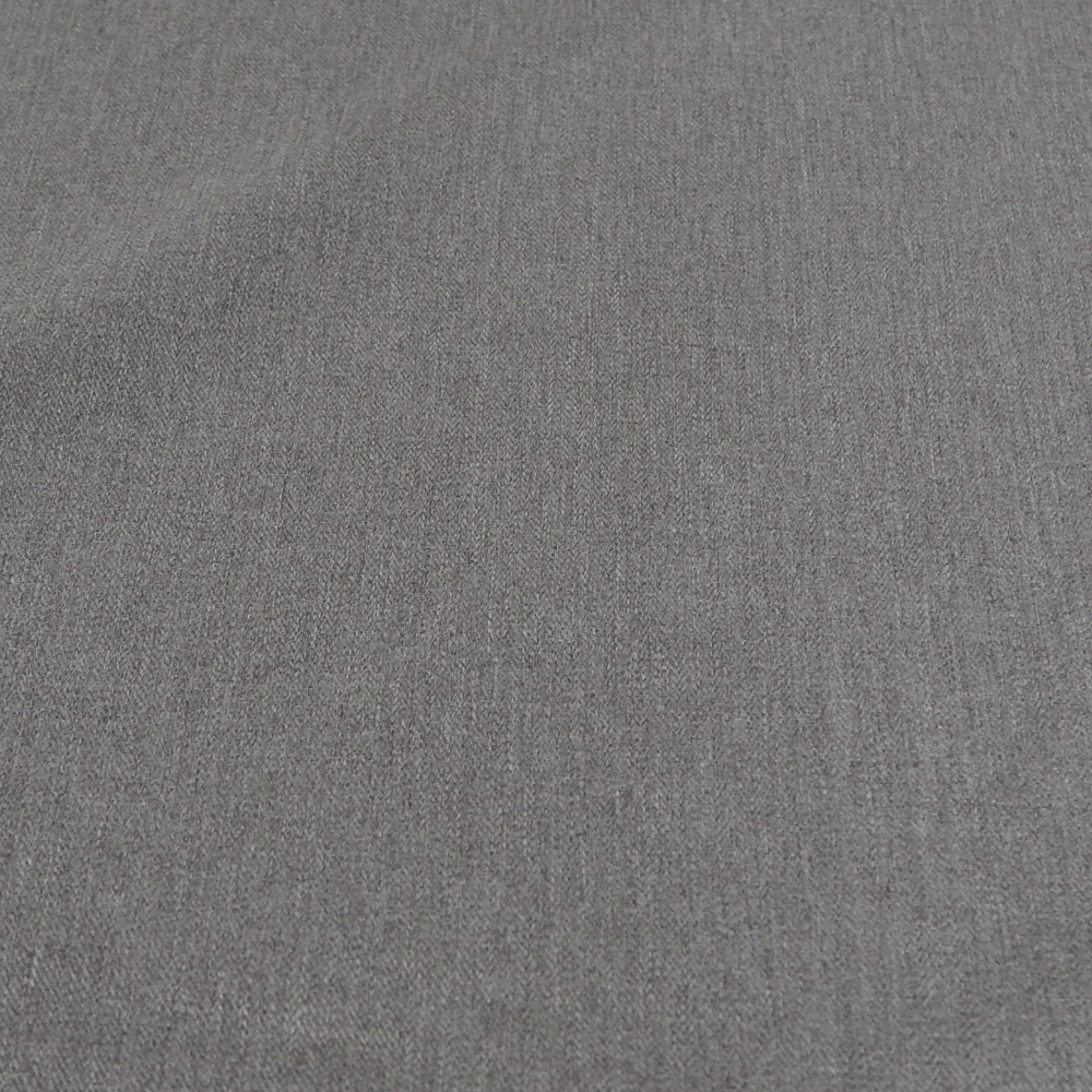 Grey F/R Herringbone Weave Upholstery Fabric. - Clearance Fabric Shop