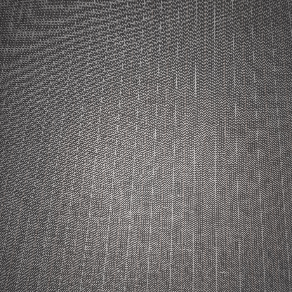 Grey Pinstripe mini herringbone fabric - Clearance Fabric Shop