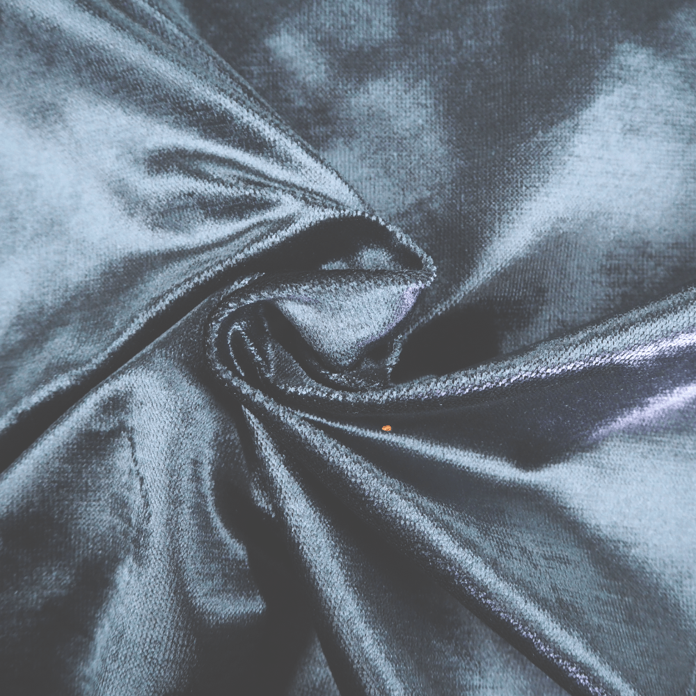 Lustrous Navy Velvet Curtain Fabric - Clearance Fabric Shop