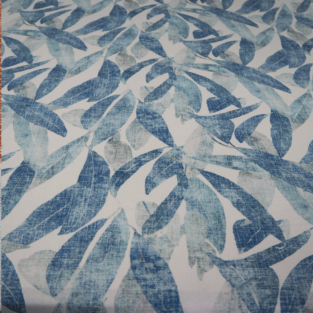 Romo Gardenia Arboretum Cobalt Curtain Fabric. - Clearance Fabric Shop