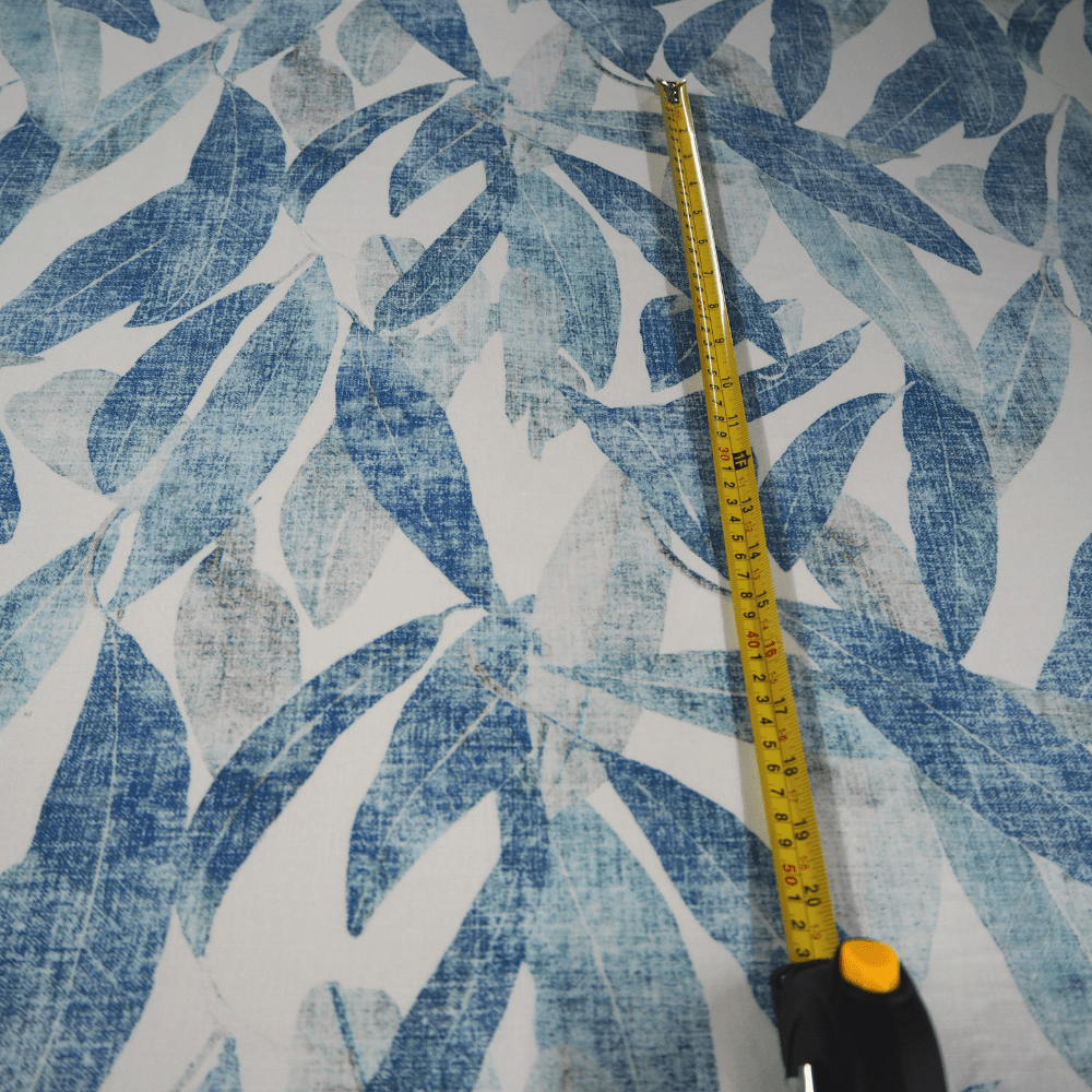Romo Gardenia Arboretum Cobalt Curtain Fabric. - Clearance Fabric Shop