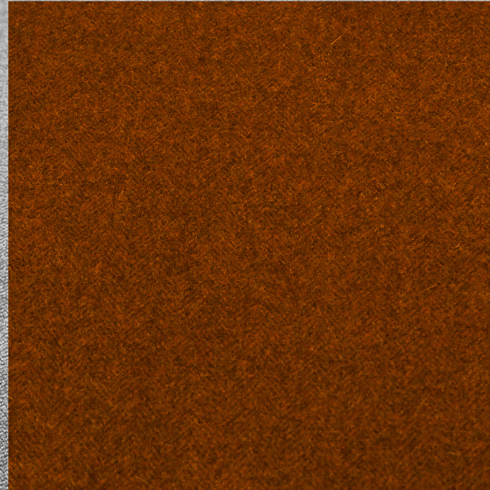 Russet Herringbone Wool Curtain and Upholstery Fabric. - Clearance Fabric Shop