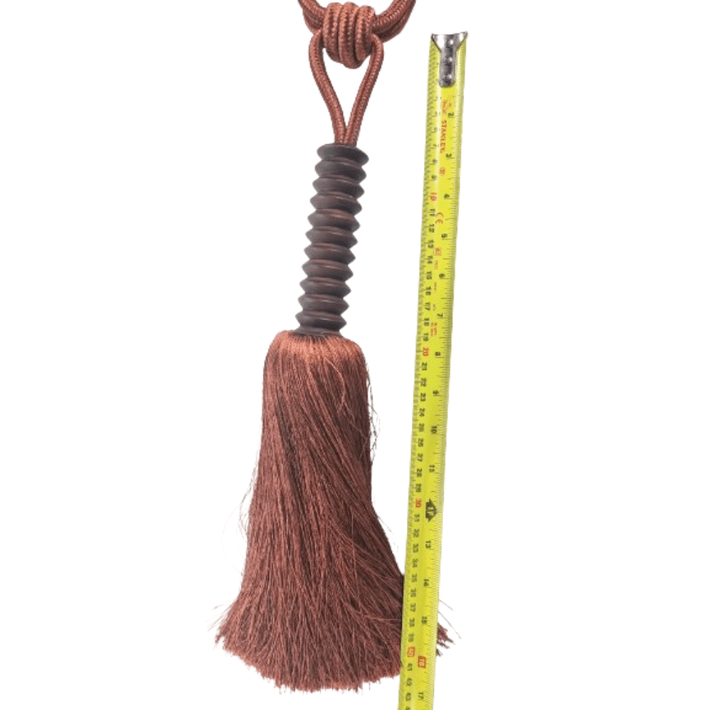 _Rust Coloured Luxury Tassel Tie Back - Clearance Fabric Shop