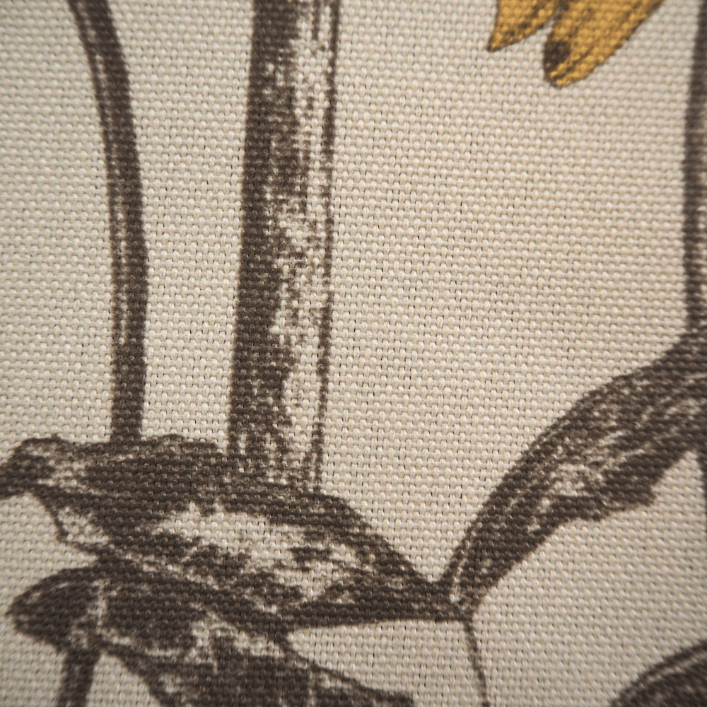 Skopos Bowood - Camomile Fire Proof Synthetic Printed curtain Fabric. - Clearance Fabric Shop