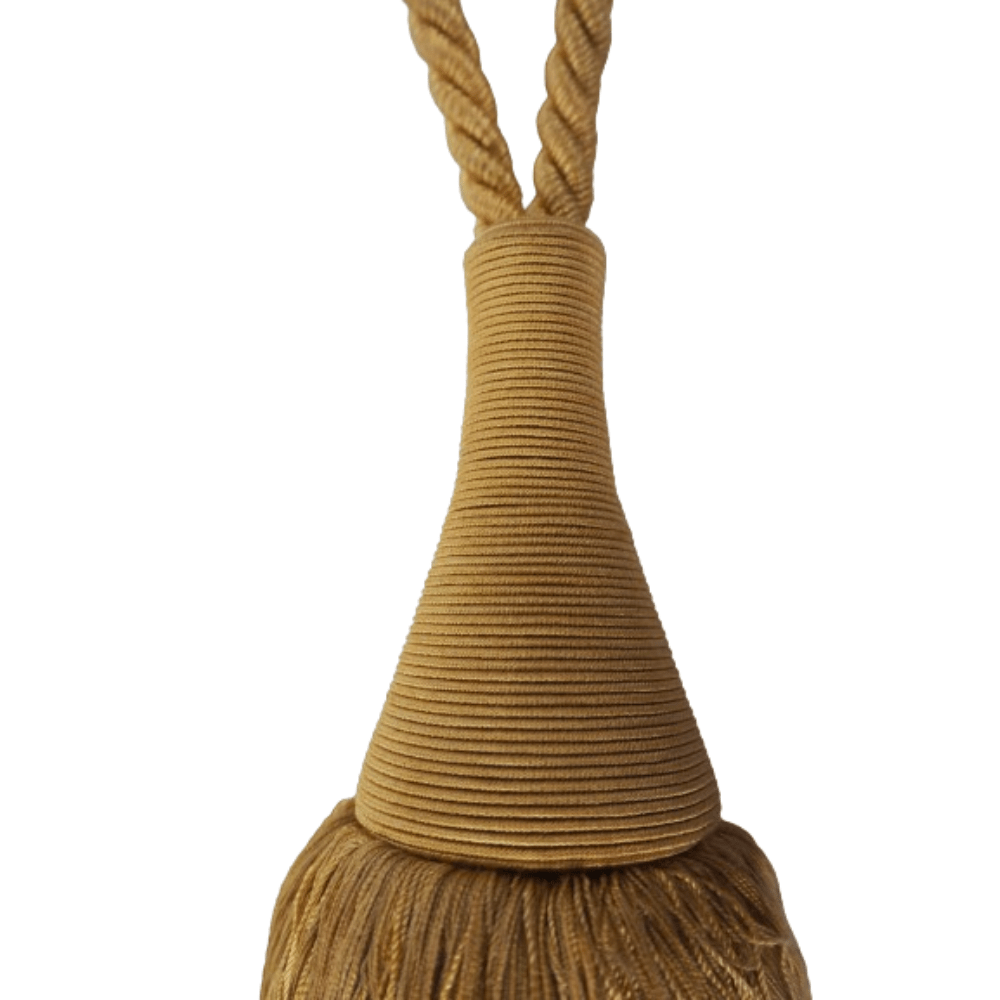 _Tan Luxury Tassel Tie Back - Clearance Fabric Shop