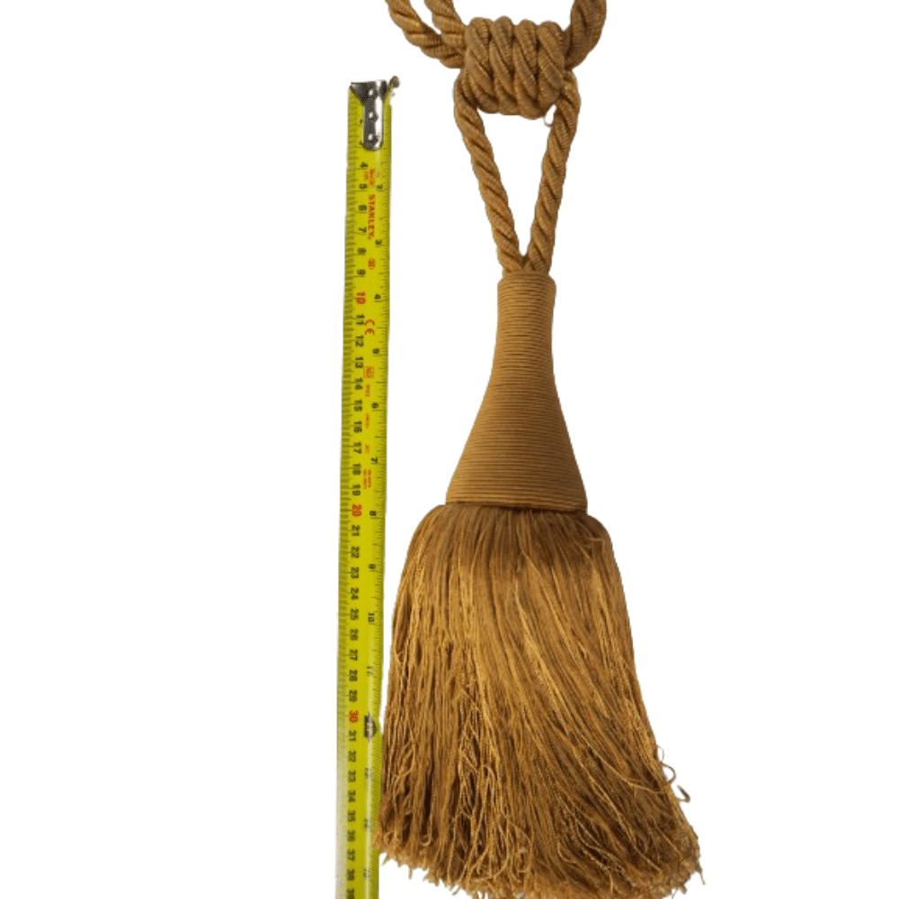 _Tan Luxury Tassel Tie Back - Clearance Fabric Shop