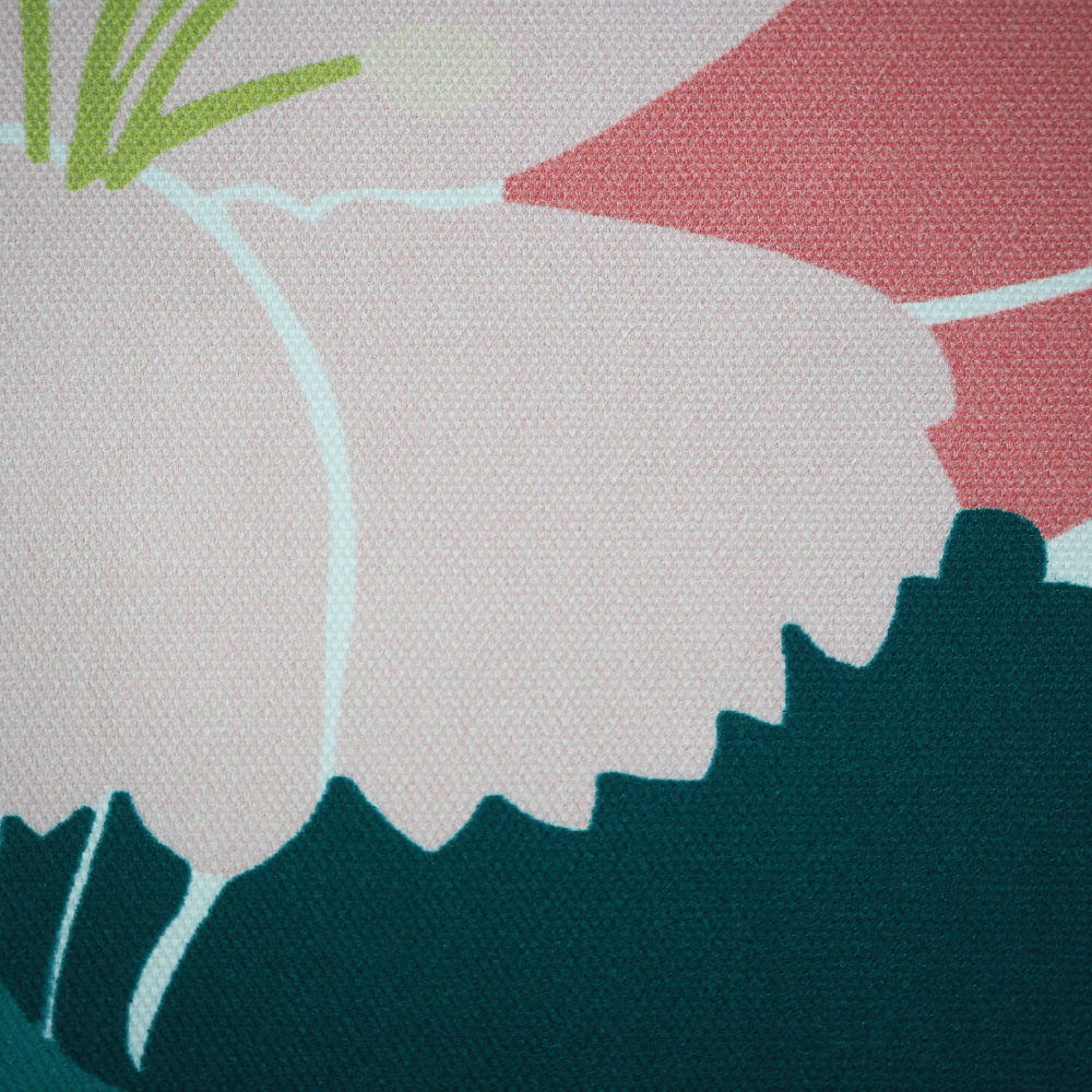 Tropical floral curtain fabric. - Clearance Fabric Shop