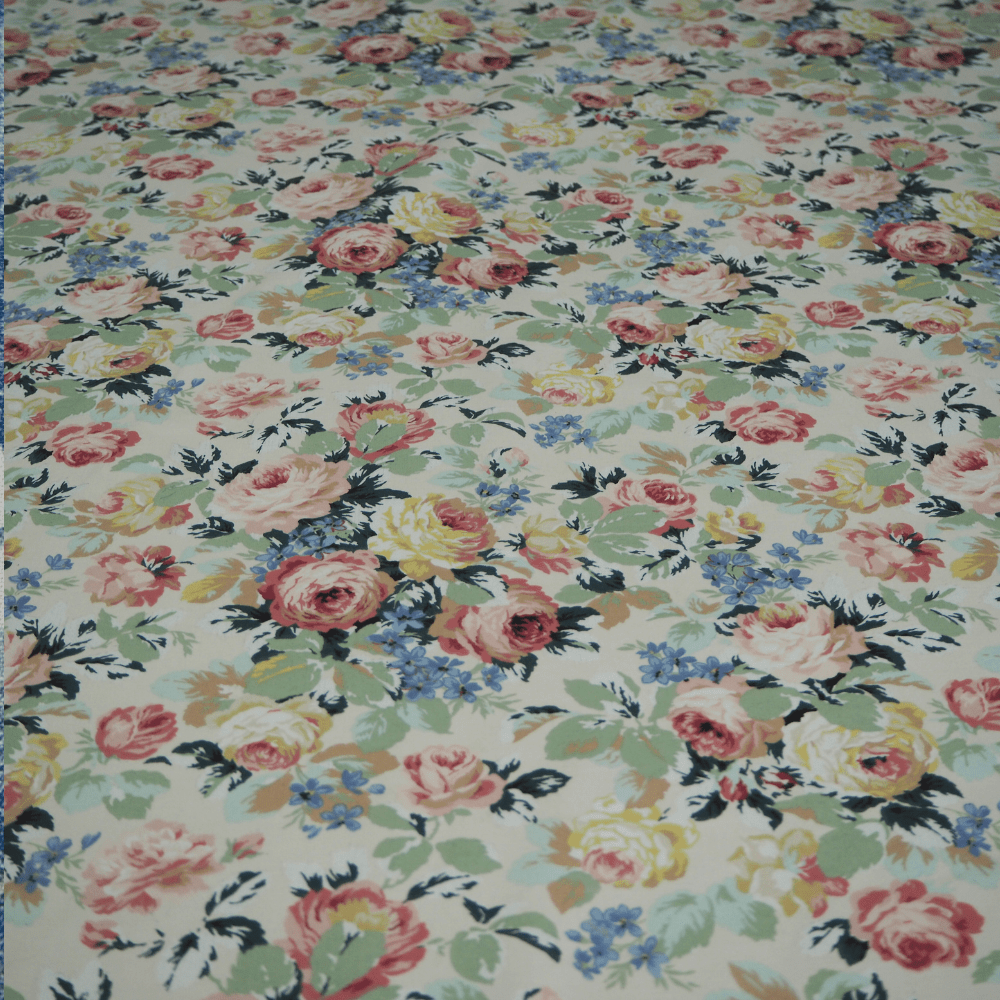 Vintage inspired cottage garden Hardy curtain Fabric. - Clearance Fabric Shop