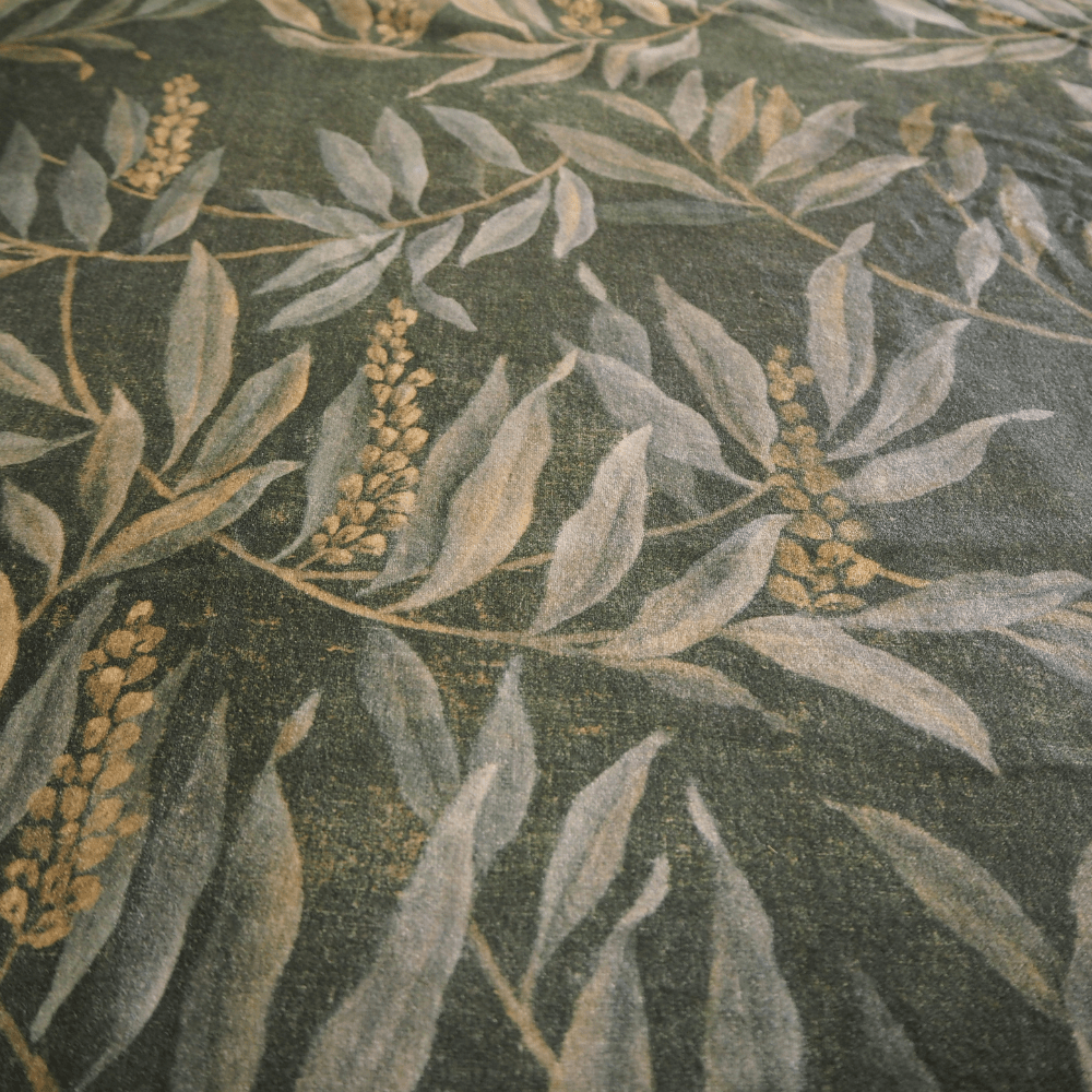 2.4 metres Linwood Wild Life Lumen Metallic Curtain Fabric - Clearance Fabric Shop