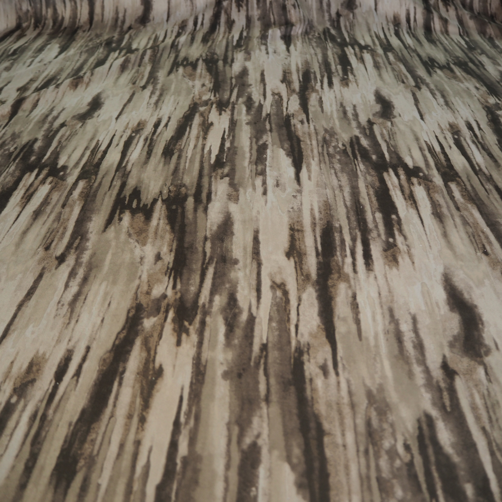 Abstract Grey and Beige Velvet.-Clearance Fabric Shop