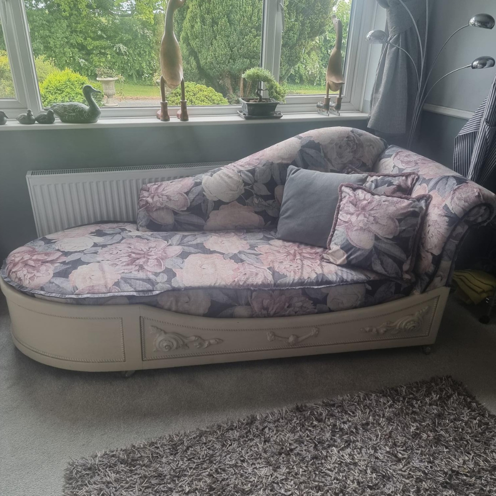 Large floral design upholstery velvet.-Clearance Fabric Shop