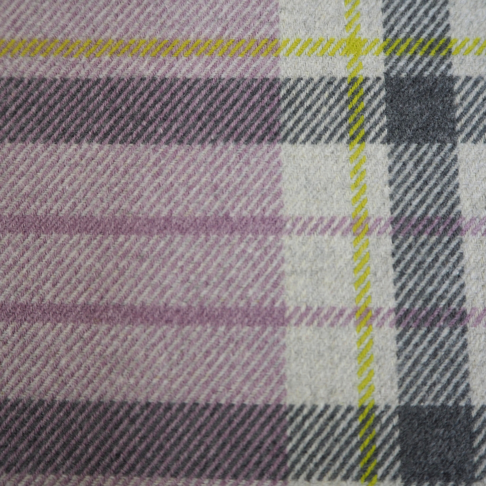 Heather Tartan Wool effect fabric-Clearance Fabric Shop