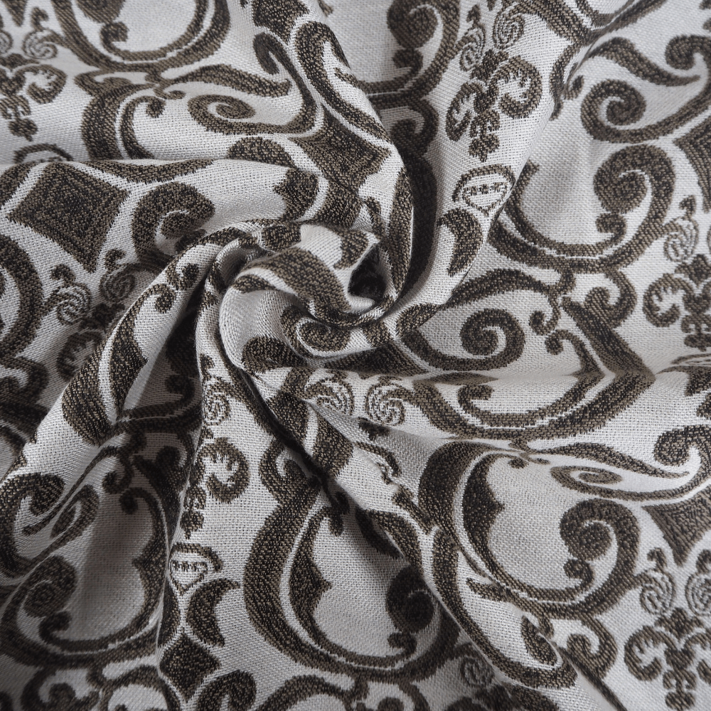 Antique Design Damask Jacquard Curtain Fabric - Clearance Fabric Shop