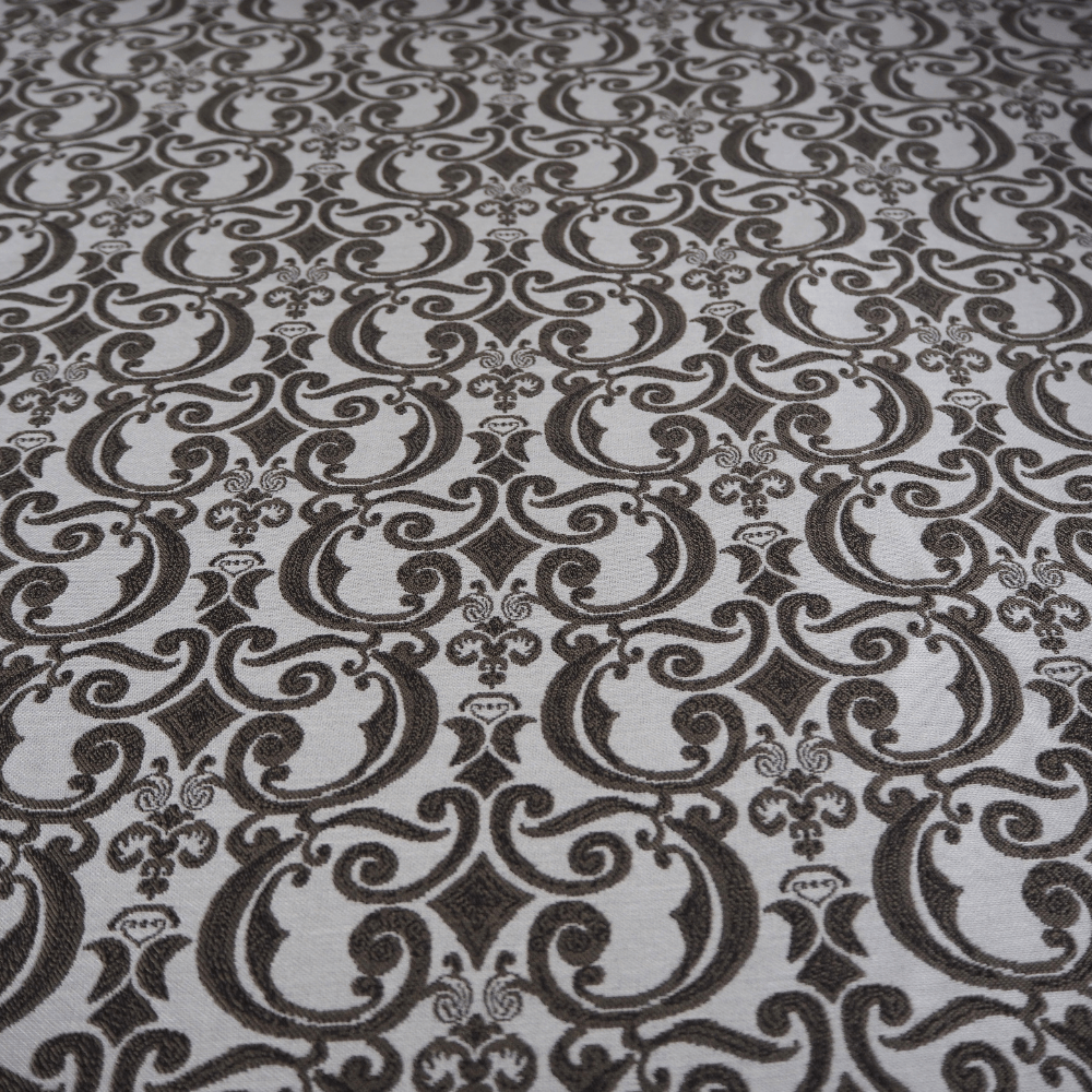 Antique Design Damask Jacquard Curtain Fabric - Clearance Fabric Shop
