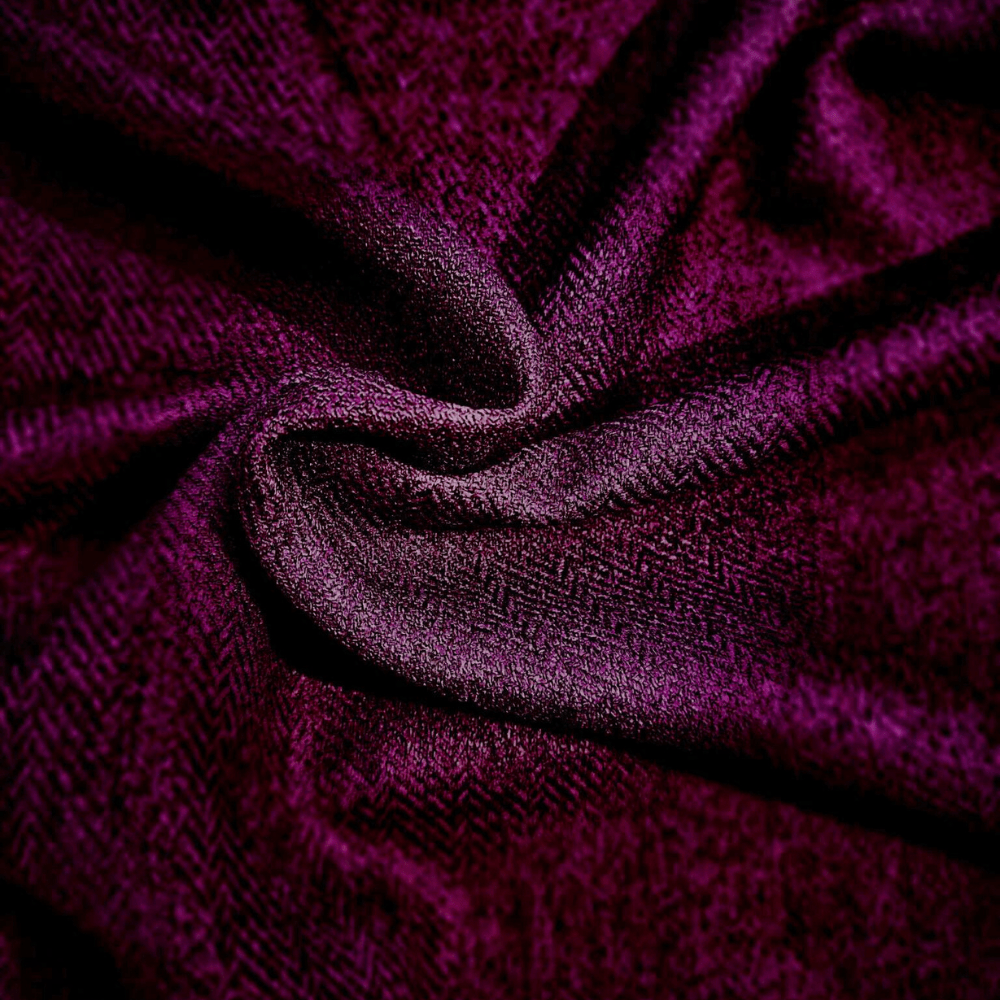 Beaumont Textiles Plum Viana Curtain and Upholstery Fabric. - Clearance Fabric Shop