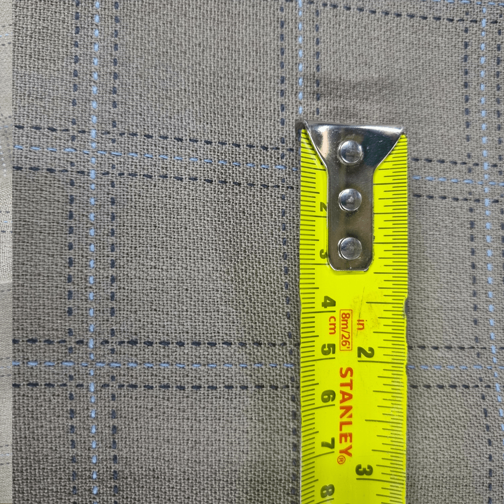 Beige check Wool Fabric - Clearance Fabric Shop