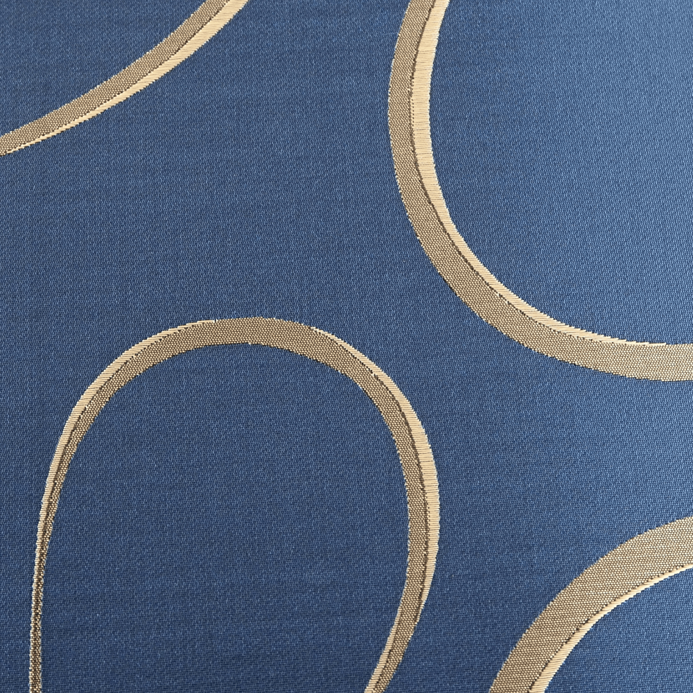 Blue and Bronze quality curtain Fabric - Clearance Fabric Shop