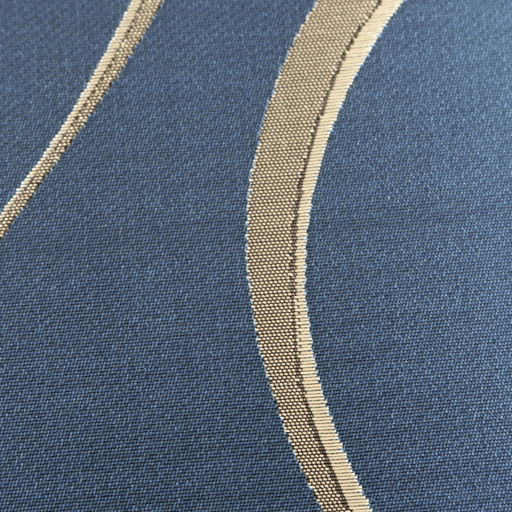Blue and Bronze quality curtain Fabric - Clearance Fabric Shop
