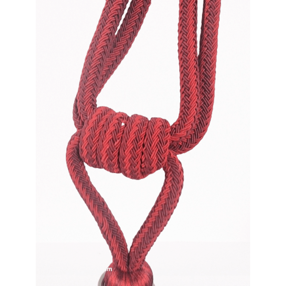 _Bright Red Luxury Tassel Tie Back - Clearance Fabric Shop