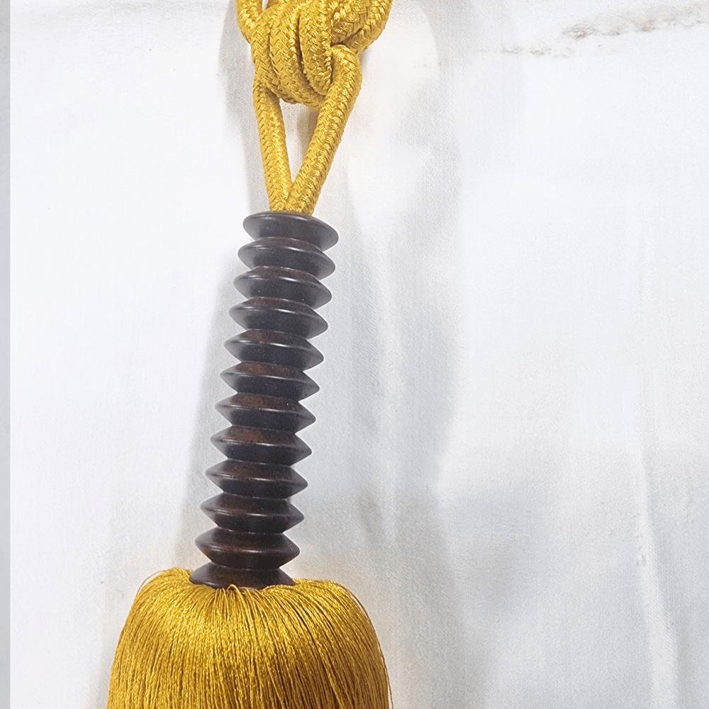 _Bright Yellow Luxury Tassel Tie Back - Clearance Fabric Shop