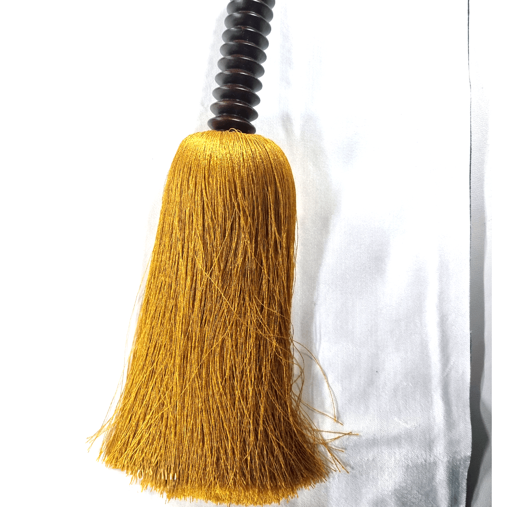 _Bright Yellow Luxury Tassel Tie Back - Clearance Fabric Shop