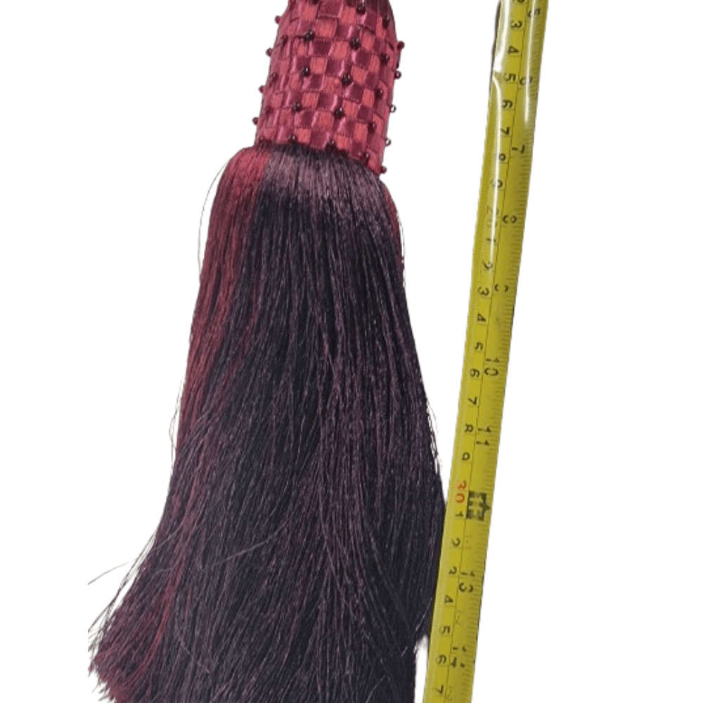 _Burgundy Luxury Tie Back Tassel. - Clearance Fabric Shop