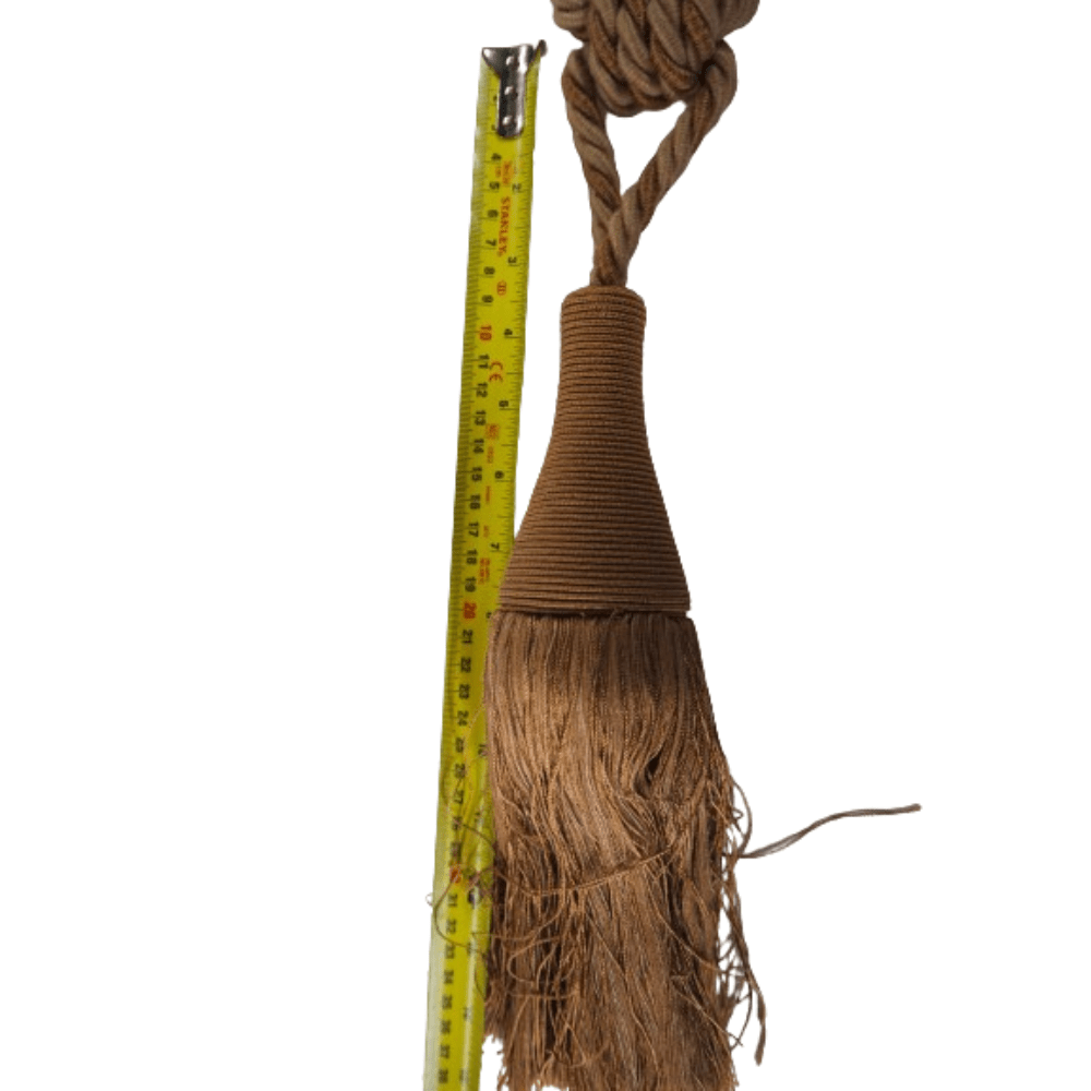 _Buttermilk luxury tie back with corded tassel - Clearance Fabric Shop