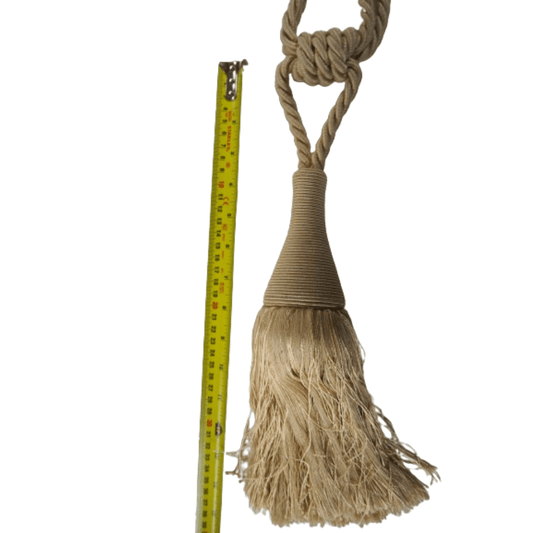 _Buttermilk luxury tie back with corded tassel - Clearance Fabric Shop