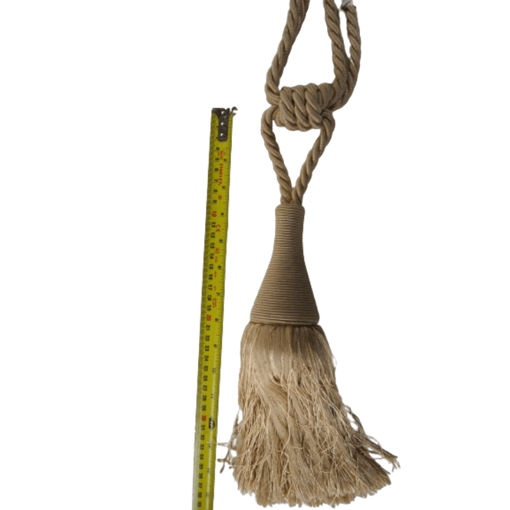 _Buttermilk luxury tie back with corded tassel - Clearance Fabric Shop