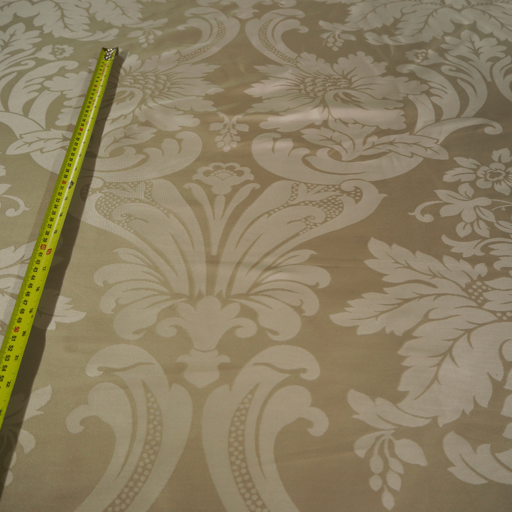 Cafe au Lait Brocade type fabric - Clearance Fabric Shop