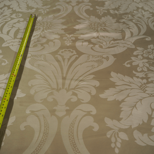 Cafe au Lait Brocade type fabric - Clearance Fabric Shop