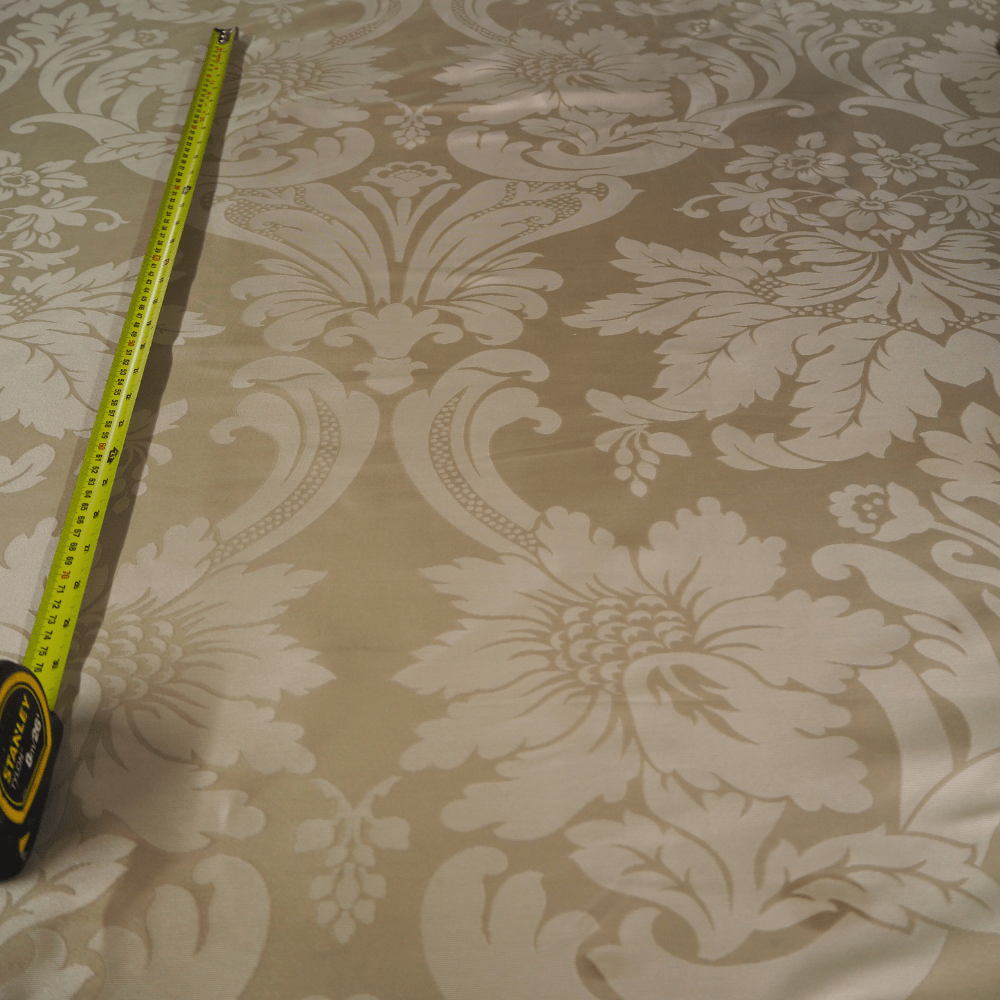 Cafe au Lait Brocade type fabric - Clearance Fabric Shop