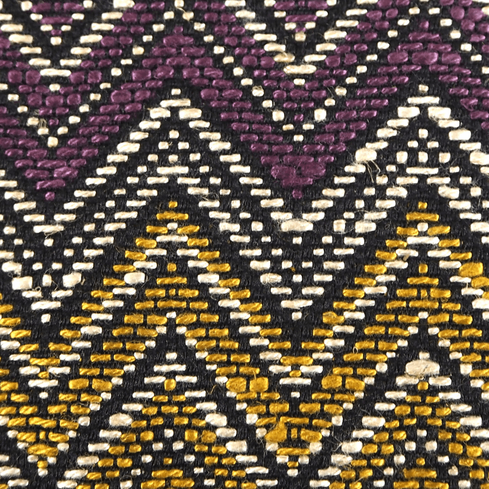 Chevron Multi Colour Woven Curtain and Upholstery Fabric. - Clearance Fabric Shop