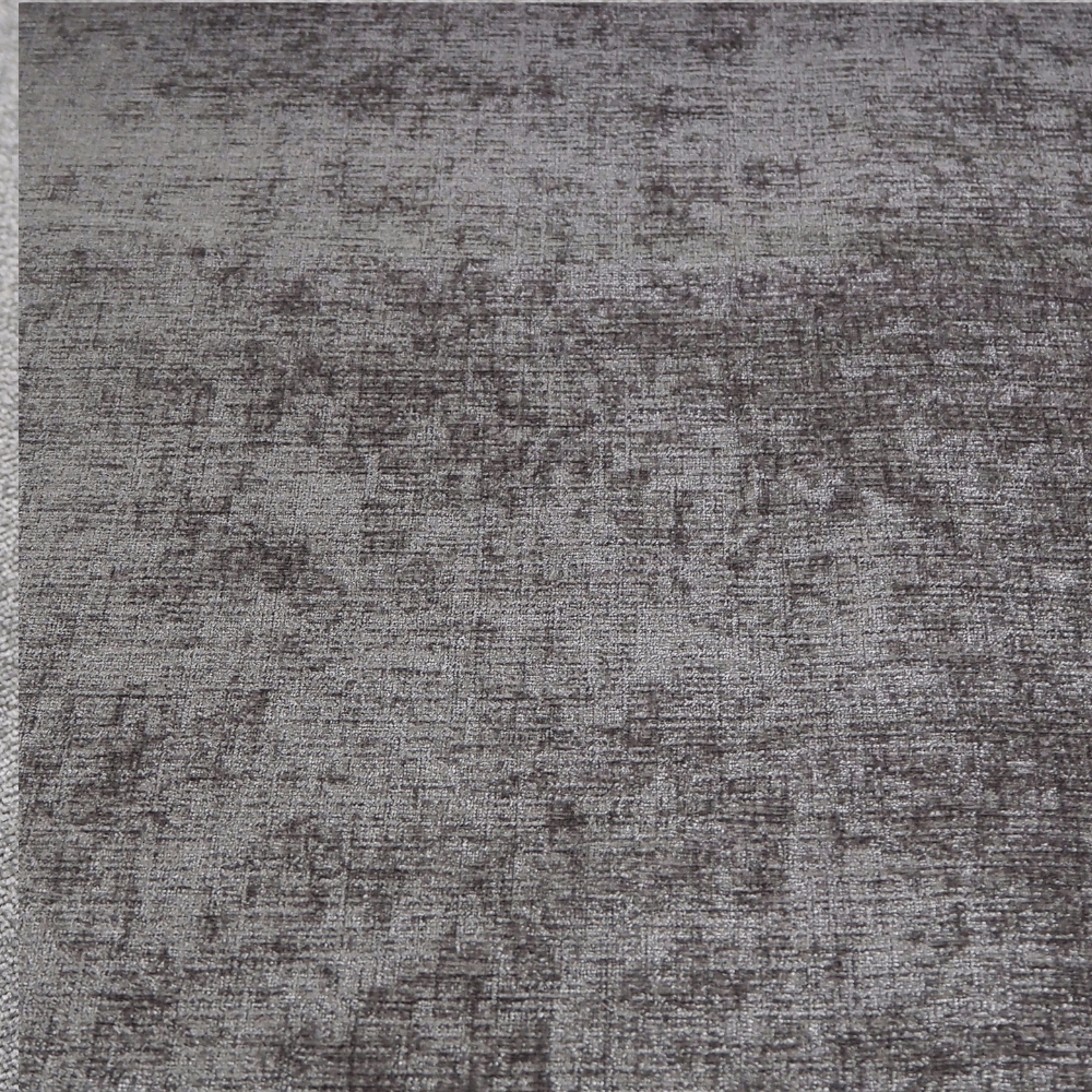 Clarke and Clarke Karina Steel Grey Chenille Curtain and Upholstery Fabric. - Clearance Fabric Shop