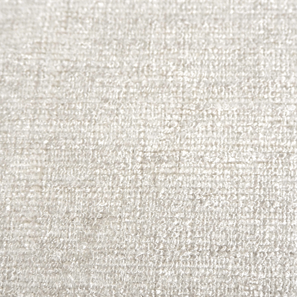 Cream Chenille Curtain and Upholstery Fabric. - Clearance Fabric Shop