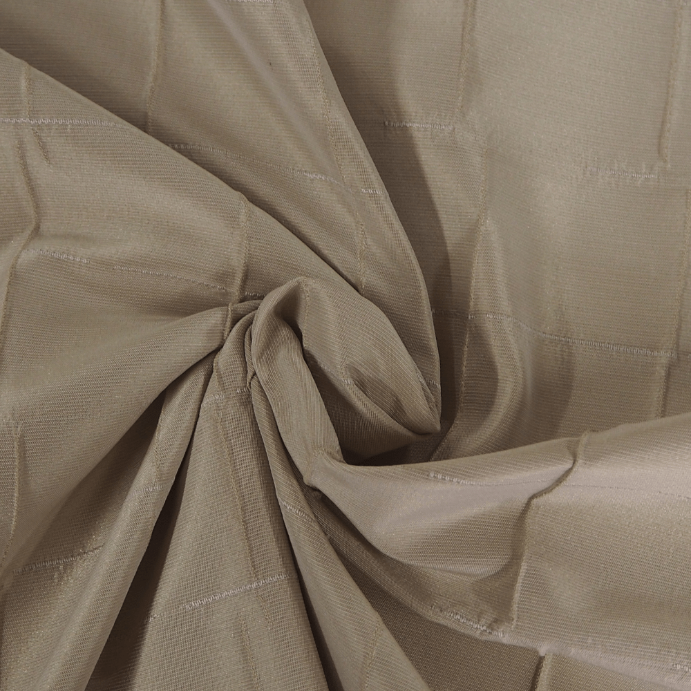 Creamy Beige Pintuck Curtain Fabric - Clearance Fabric Shop