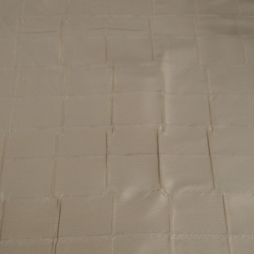Creamy Beige Pintuck Curtain Fabric - Clearance Fabric Shop