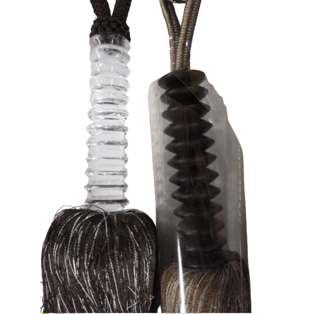 _End Of Line Brown/Black Tassel Tie Backs - Clearance Fabric Shop