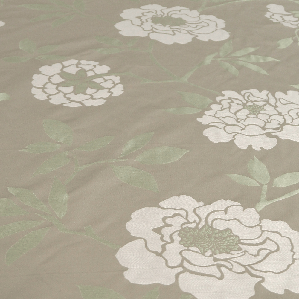Floral Sateen Curtain Fabric - Clearance Fabric Shop