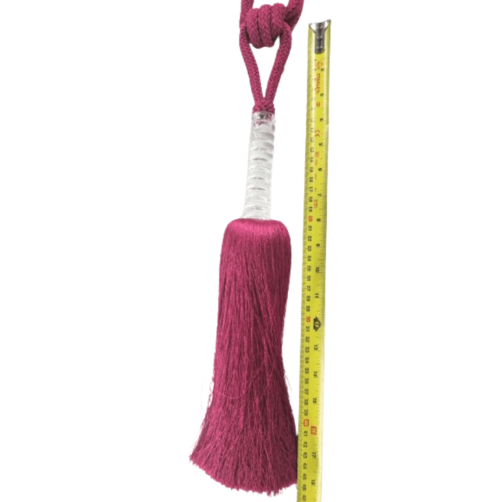 _Fuschia Luxury Tie Back with plastic collar. - Clearance Fabric Shop